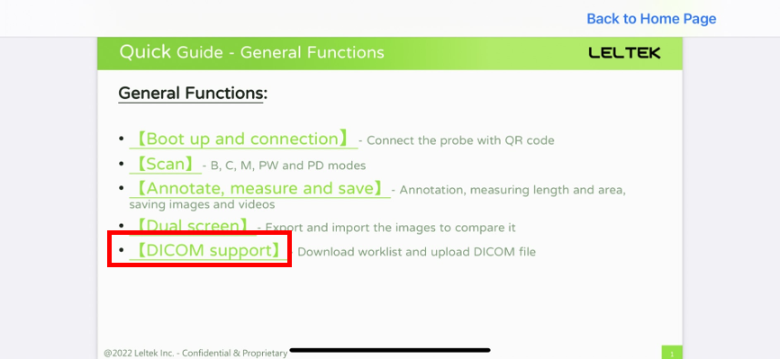 DICOM support